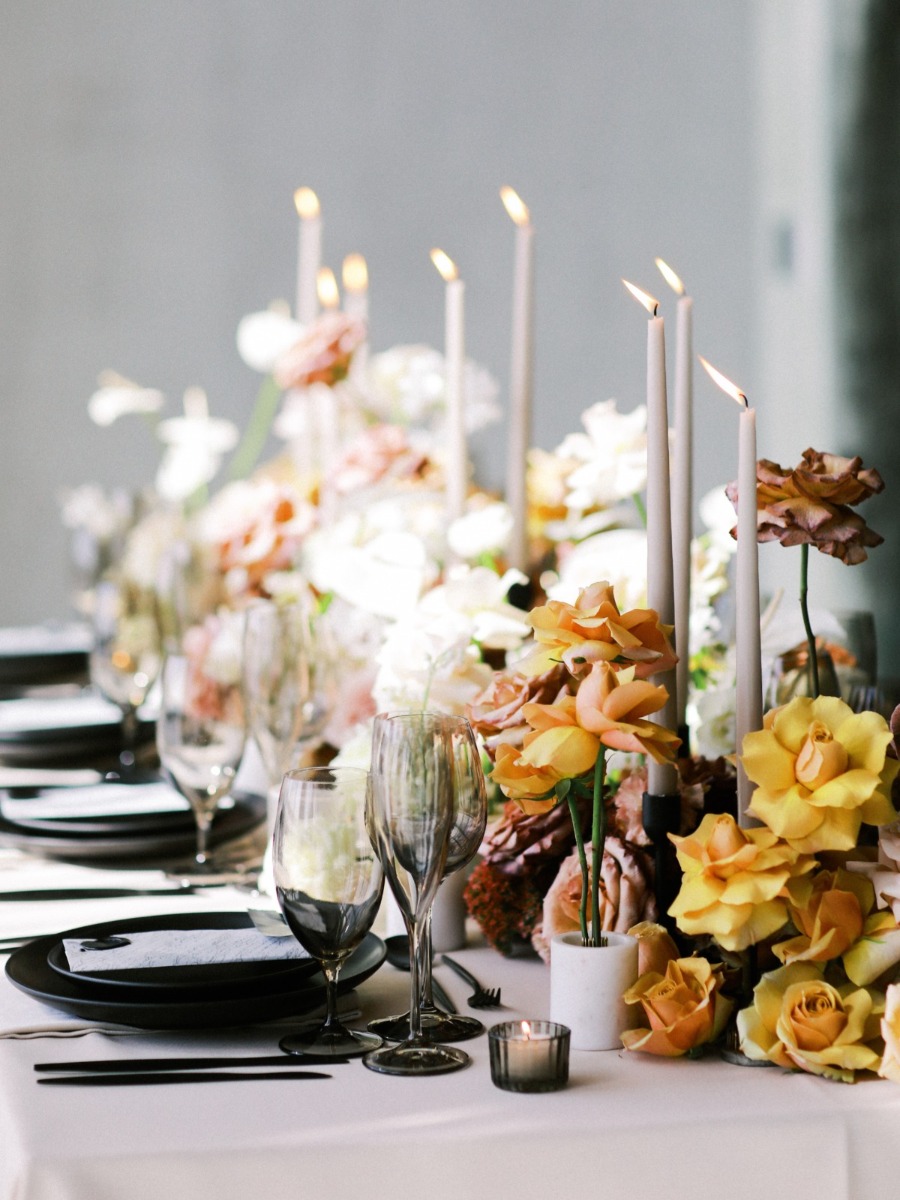 Edgy Inspirational Shoot With Whimsy Florals and Badass Details in Washington DC