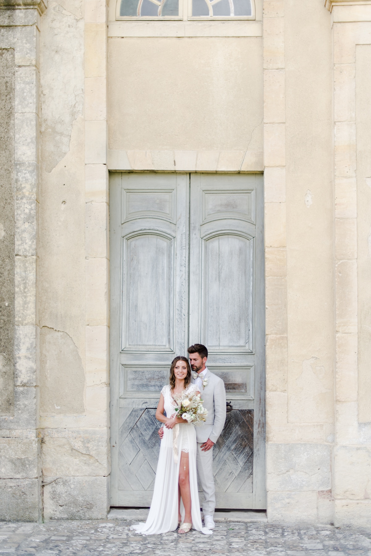A French Castle Destination Wedding in White and Gold