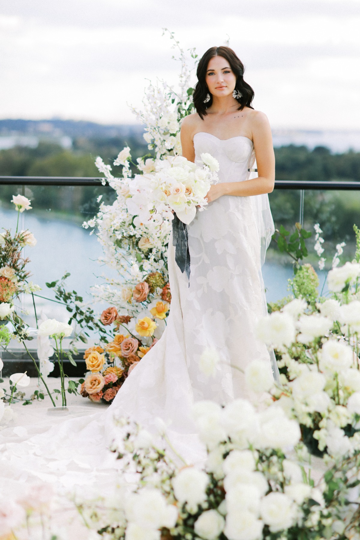 Edgy Inspirational Shoot With Whimsy Florals and Badass Details in Washington DC