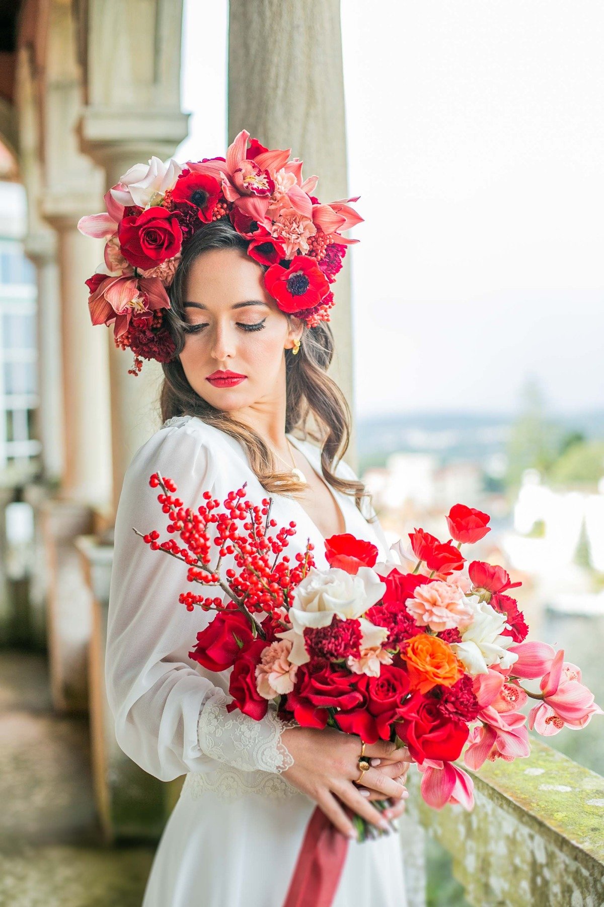 A Portugal Winter Wedding Inspiration Full Of Bright Bold Colors