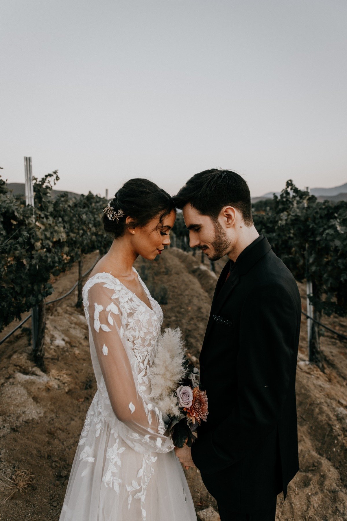 Love After Duskâ Vineyard Wedding Inspo With A Dark Side