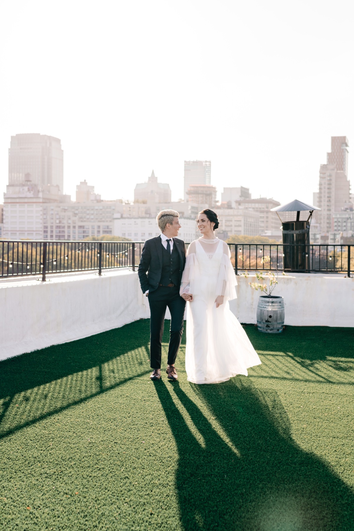 20K Micro Wedding At A Rooftop Vineyard In Brooklyn