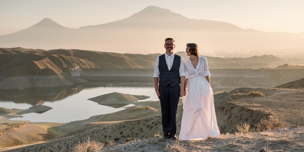 A Retro Road Movie Themed Micro Wedding In Armenia