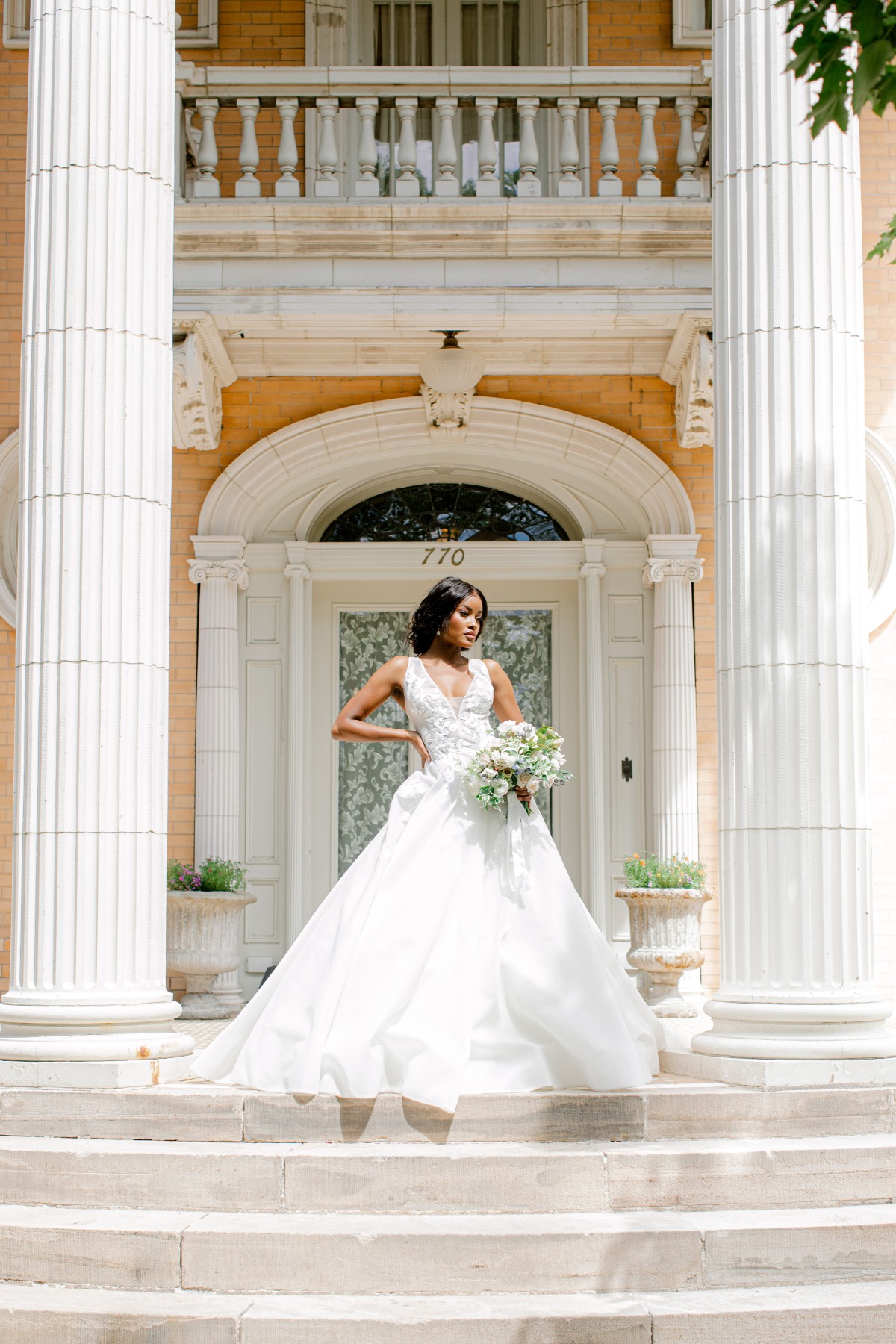 Contemporary Bridal Fashion meets Elegant Old World Mansion