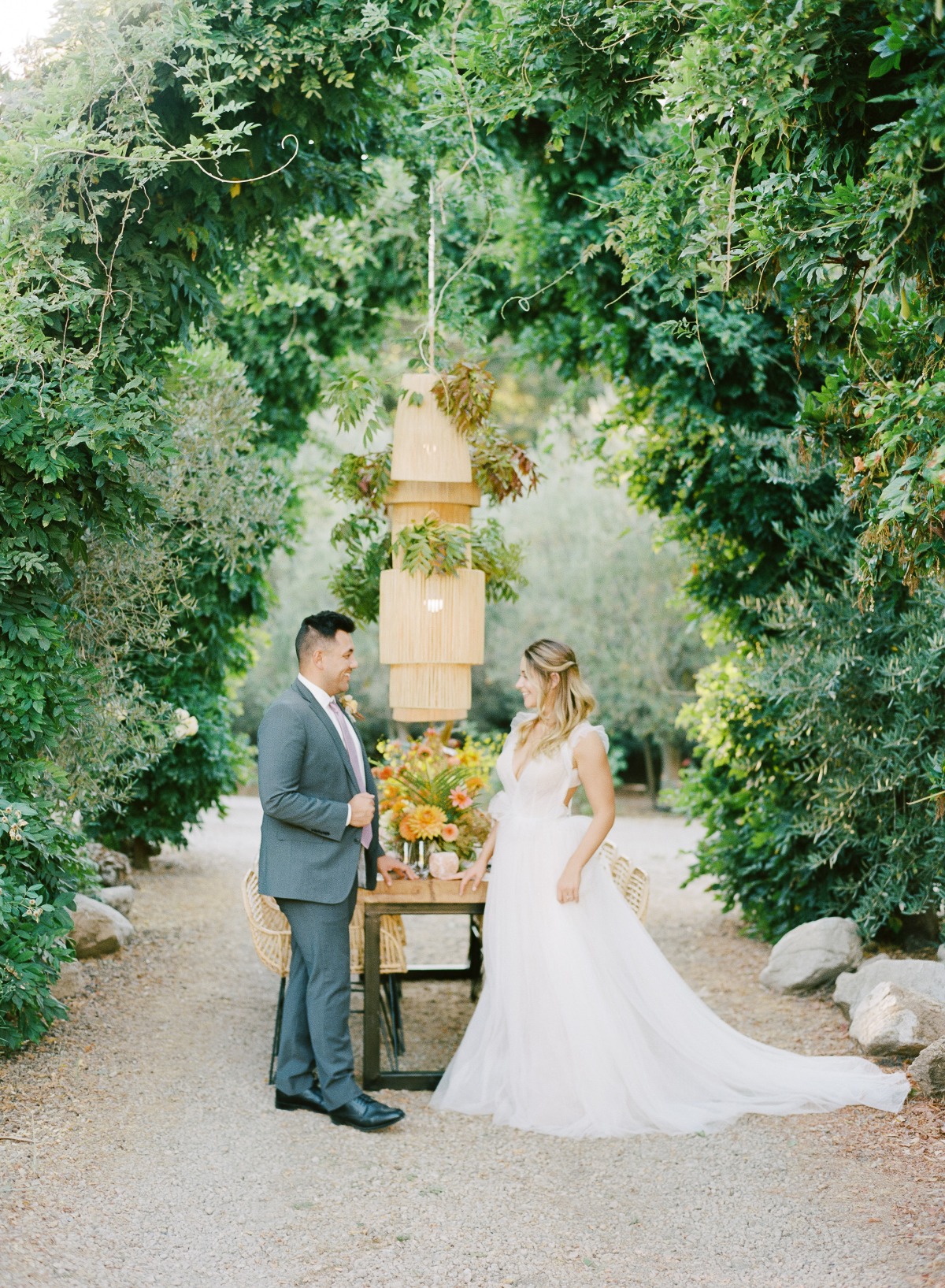 Luxury Desert-Inspired Intimate Wedding on a Hacienda & Vineyard in California