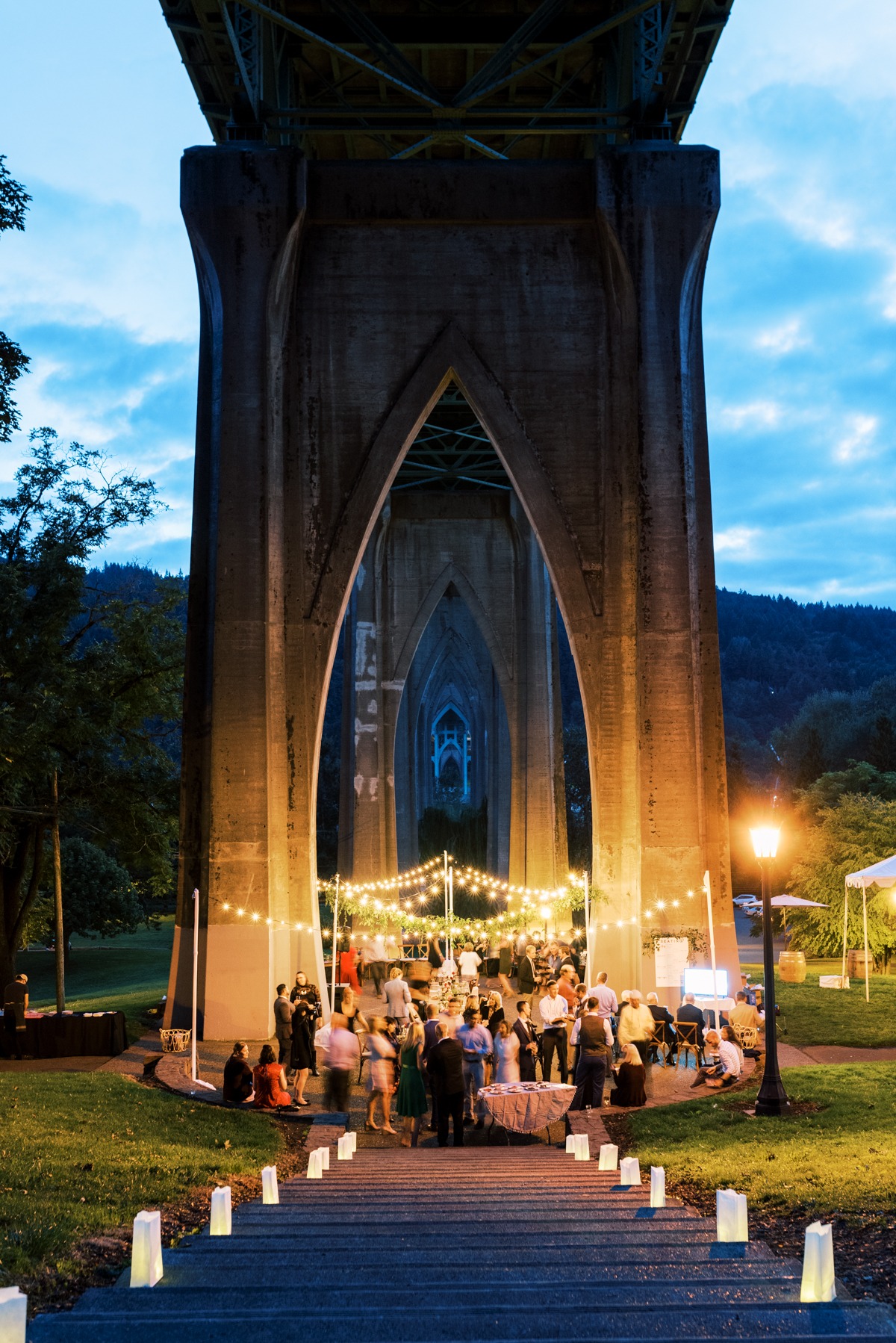 Scenic Portland Wedding Under St. John's Bridge