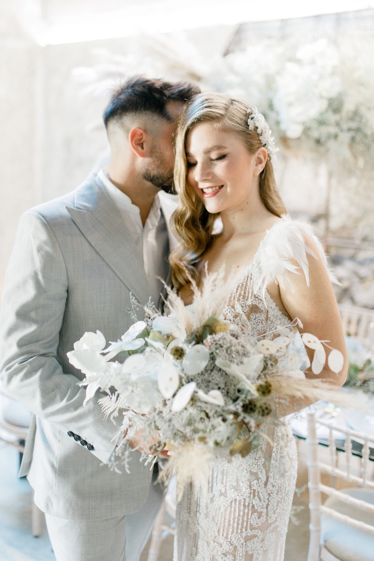 INDUSTRIAL AGE ROMANTIC MICROWEDDING IN ATHENS GREECE