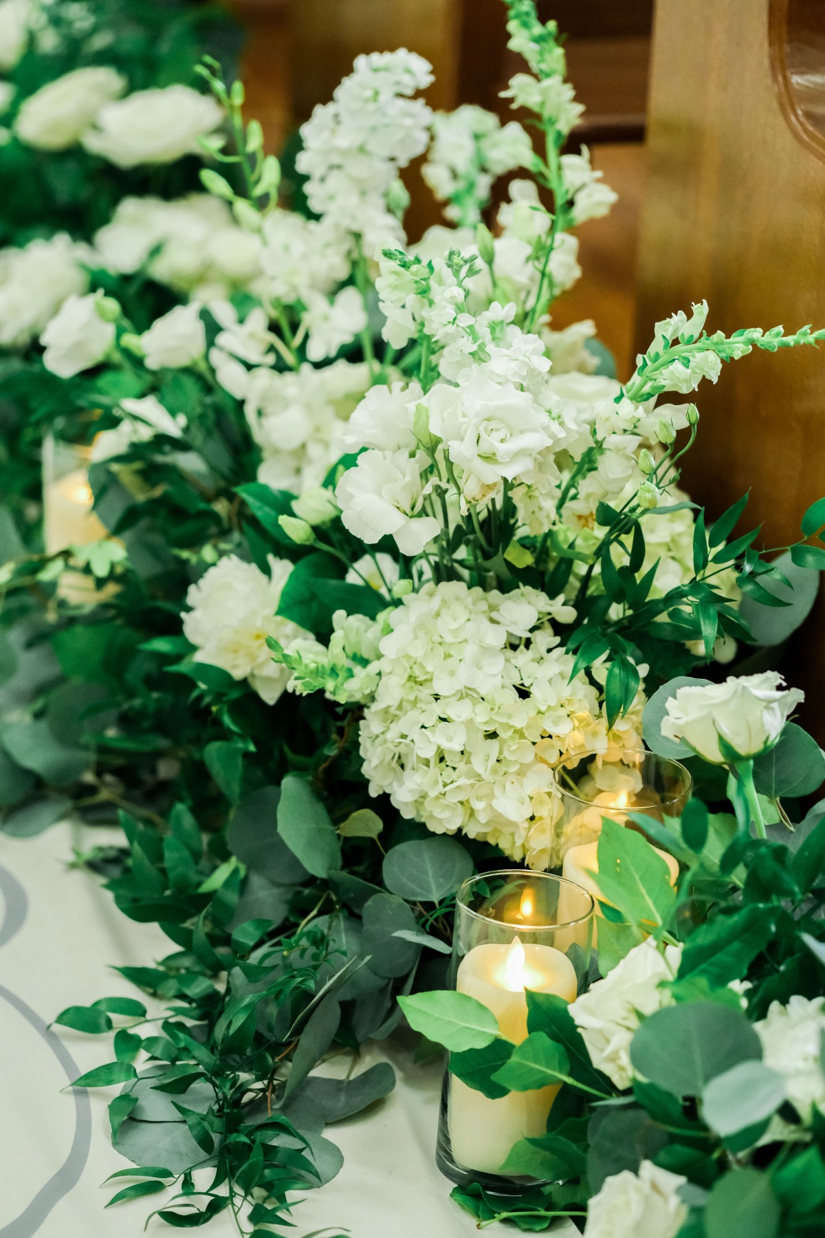 Classic Chapel Wedding With A Living Floral Wall