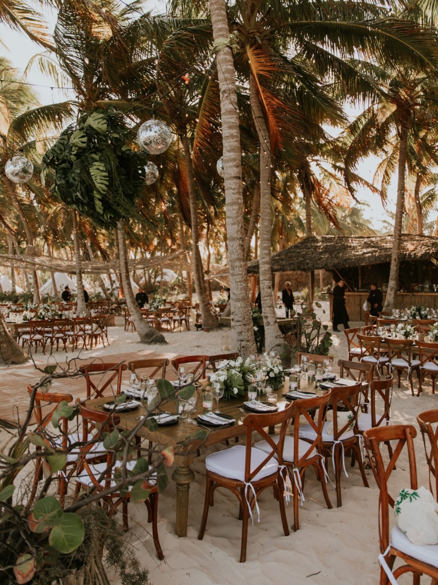 Dreamy Full of Palms Fiesta in Tulum Beach Side