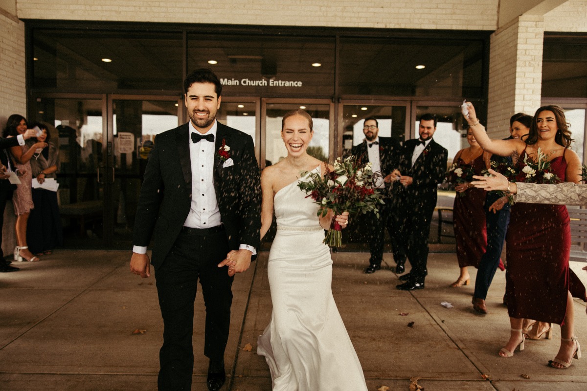 Rockford, IL Event Planner's Intimate Backyard Fall Wedding