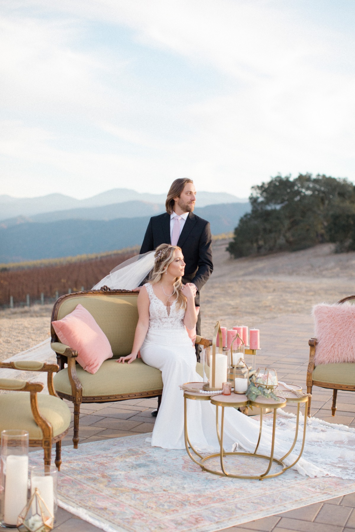 Luxurious Carmel Valley Vineyard Mini Wedding