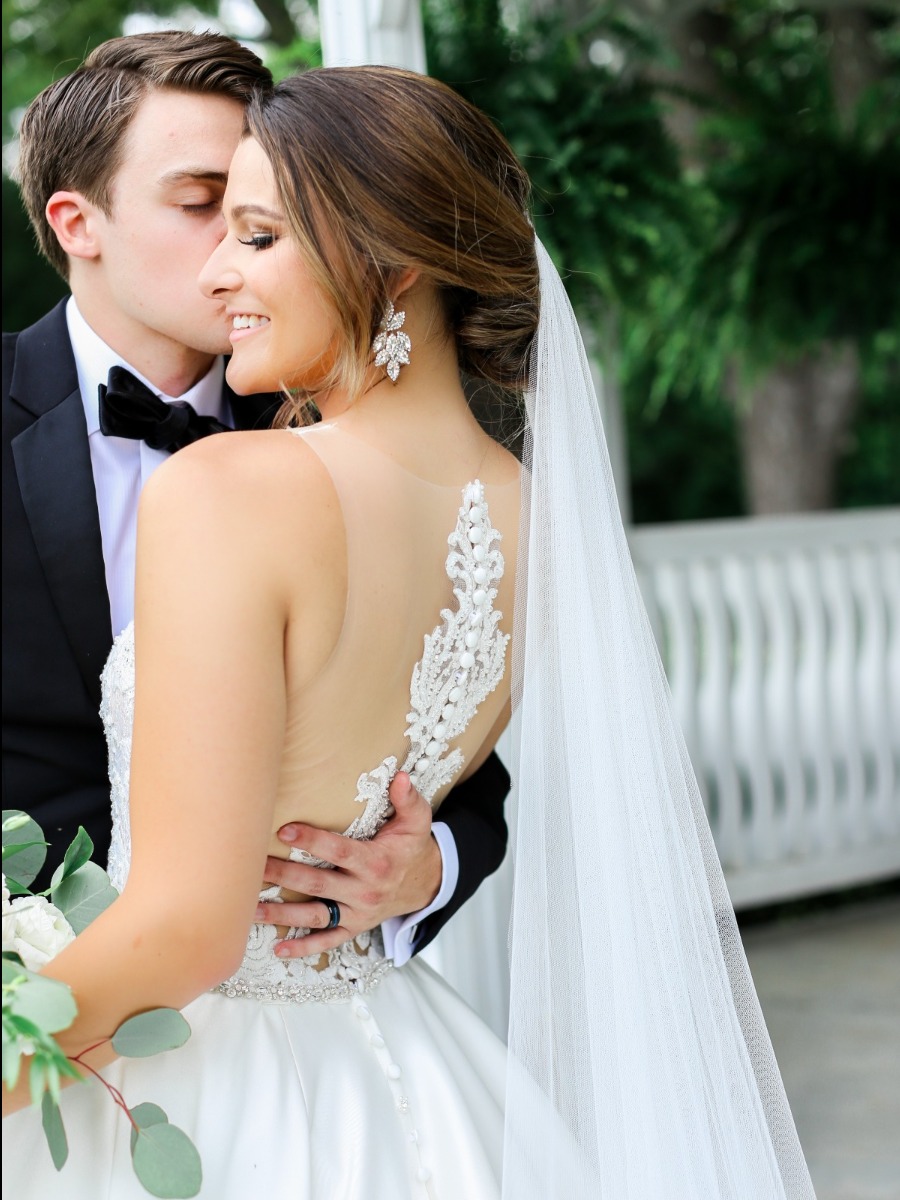 Classic Chapel Wedding With A Living Floral Wall