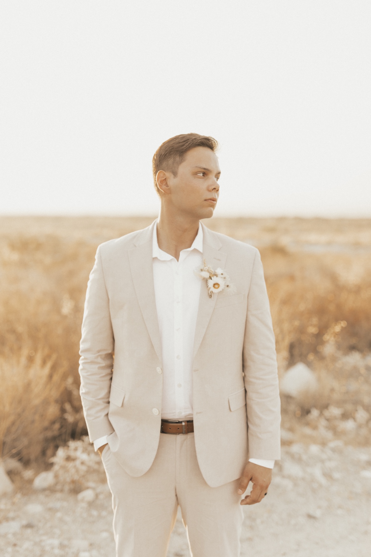 A City-wide Blackout Couldn't Stop This Sunny Desert Wedding