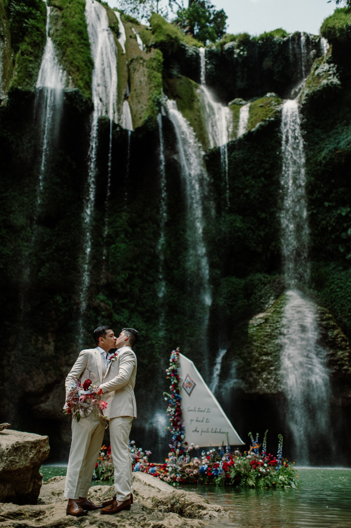 Breathtaking Elopement At A Waterfall In Vietnam