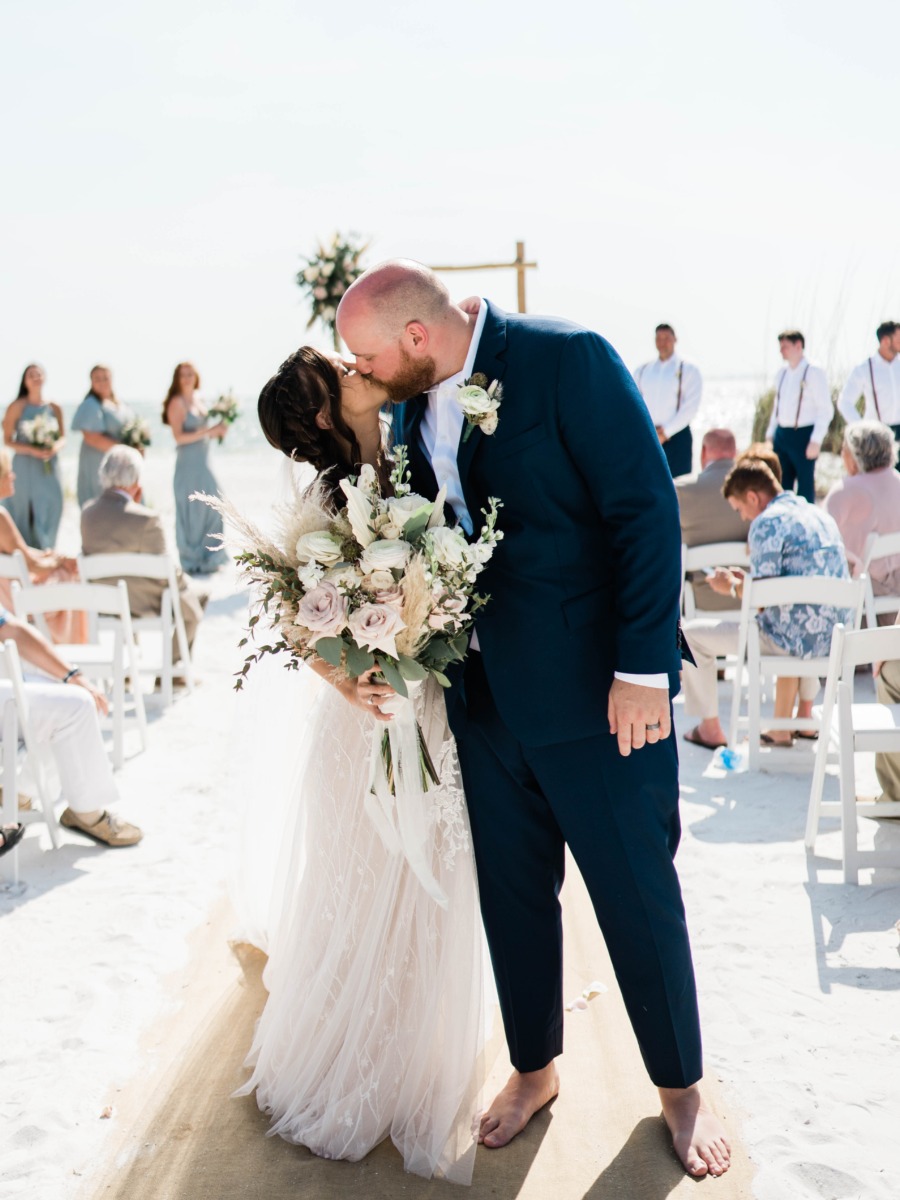 Beachy Boho Inspired Wedding Pink Shell Beach Resort & Marina