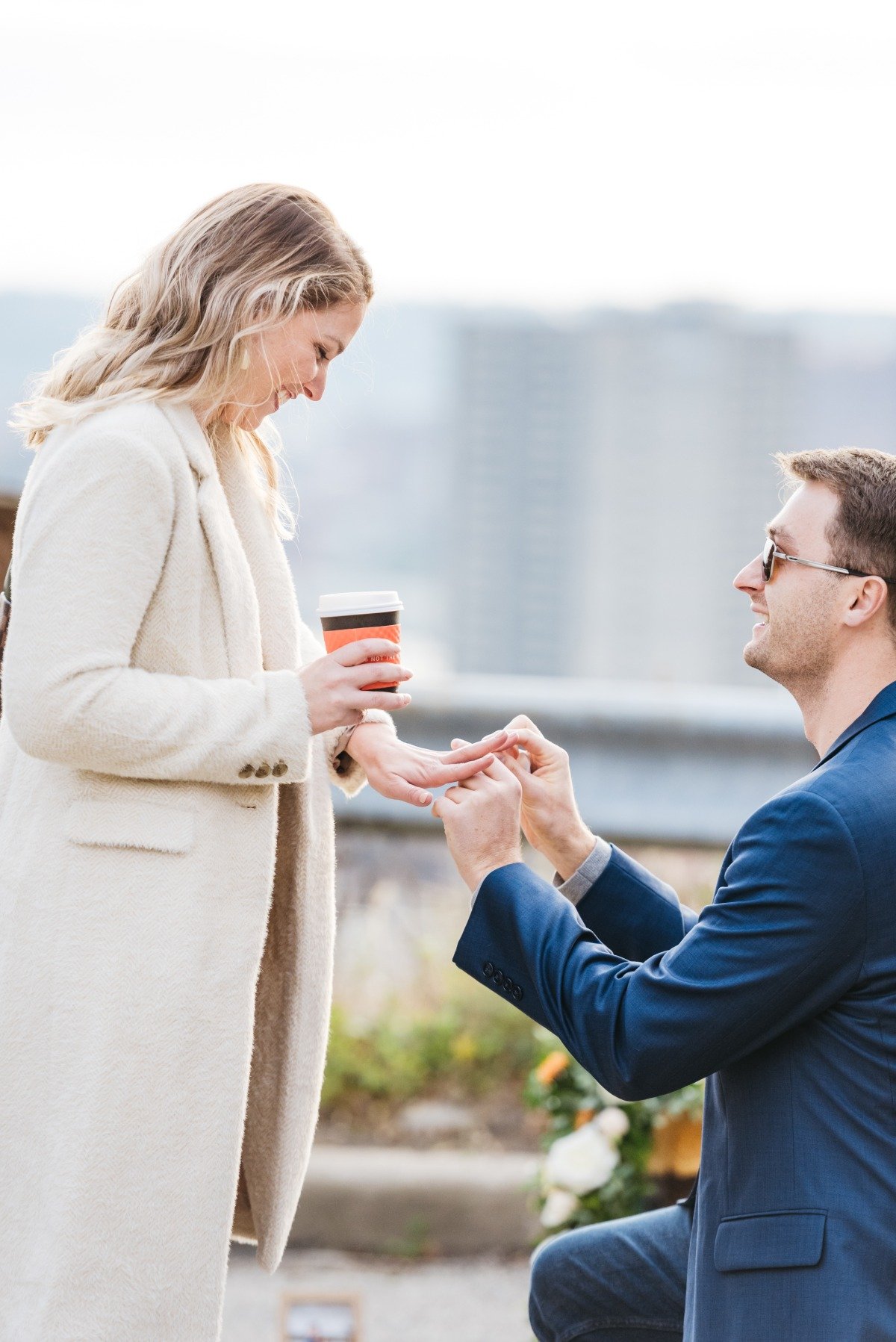 A Romantic Rooftop Proposal Inspired By A Broadway Classic