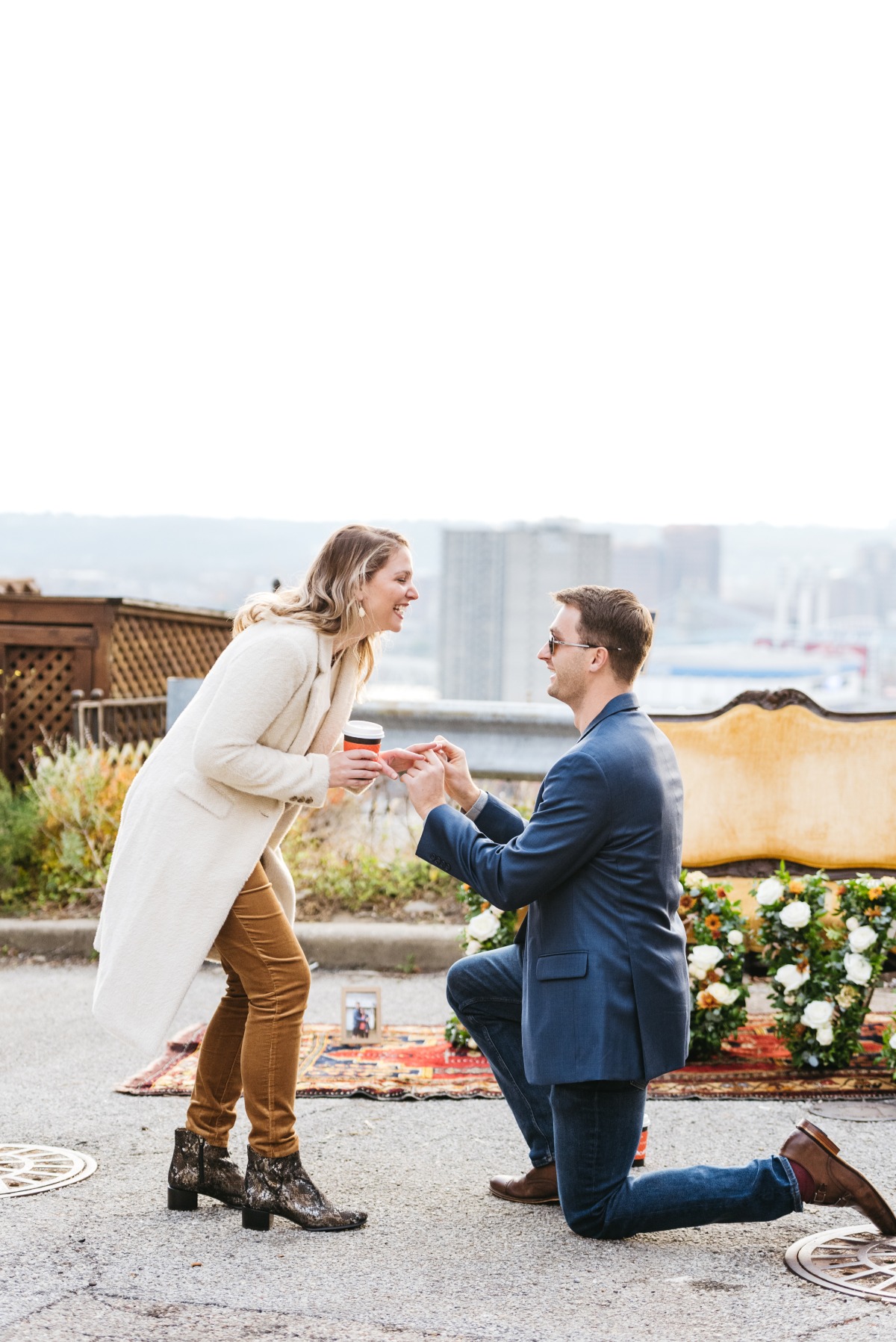 A Romantic Rooftop Proposal Inspired By A Broadway Classic