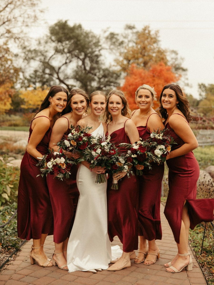 Rockford, IL Event Planner's Intimate Backyard Fall Wedding