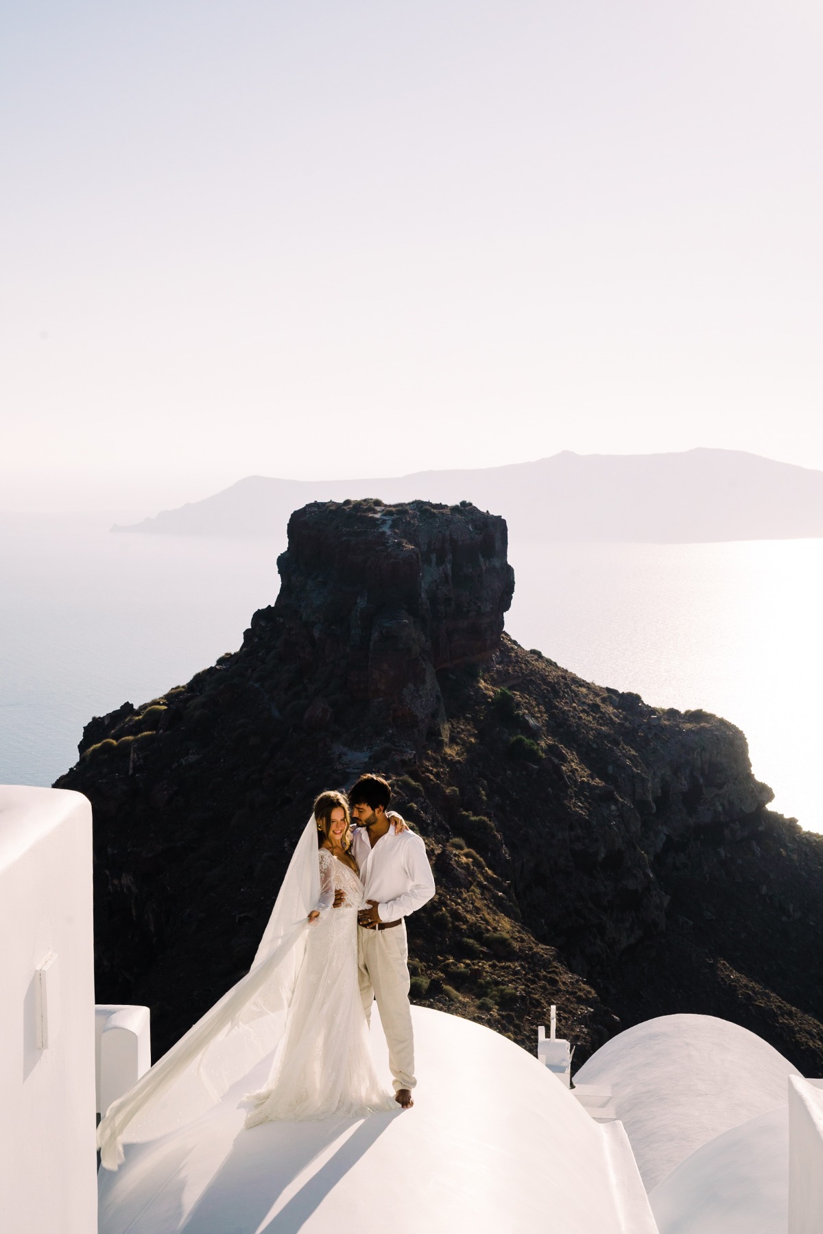 Get Away From It AllâA Magical Elopement On The Cliffs of Santorini