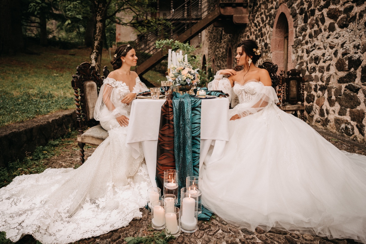 Seeing Double: A Double Wedding Shoot With International Flair