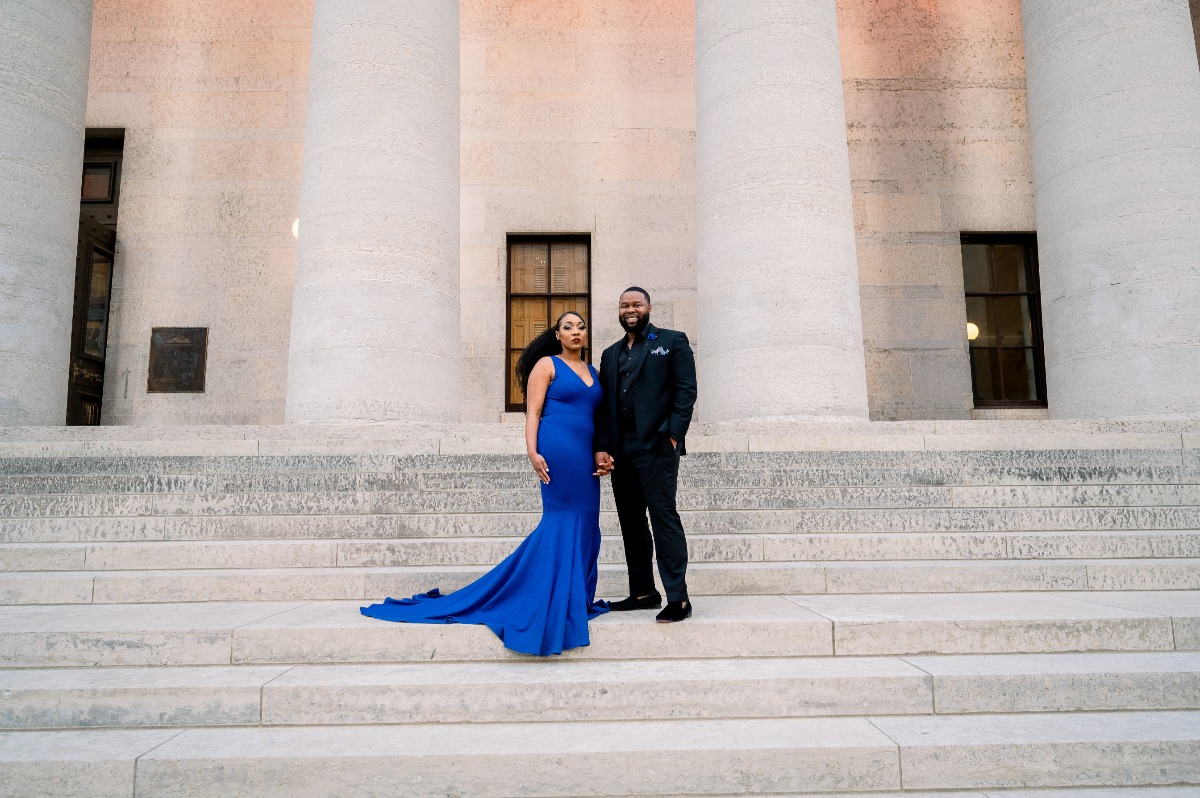 A Red Carpet Worthy Engagement Session In Columbus, Ohio