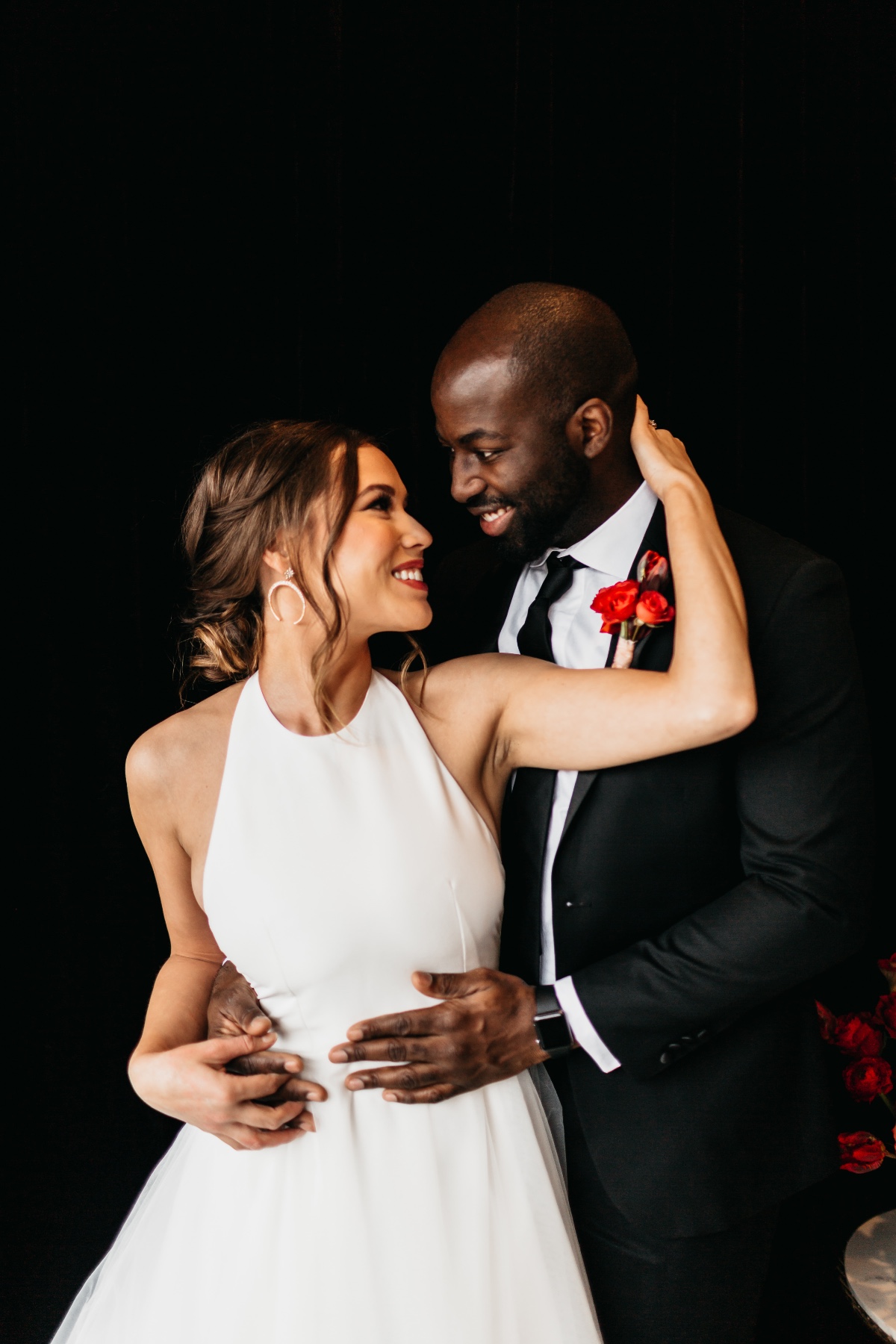 This Stylish Elopement Inspiration Shoot Will Have You Seeing Red...In a Good Way