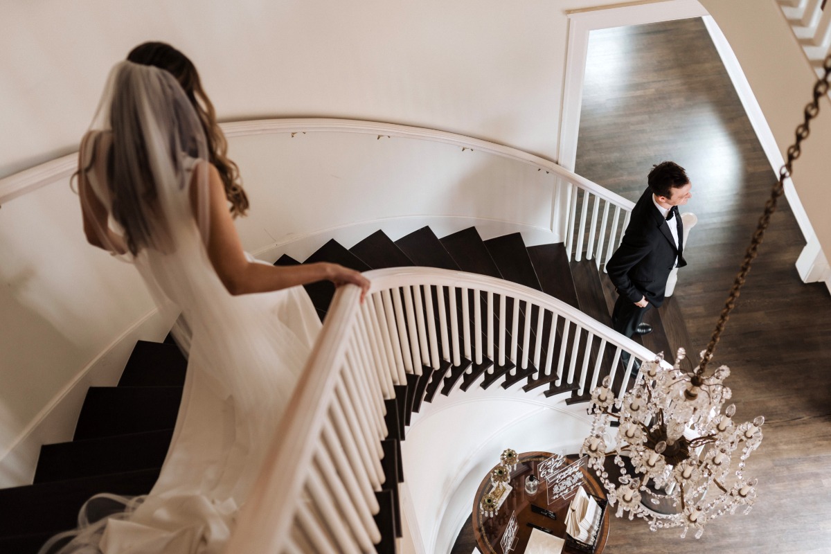 Wisteria Filled Woodbine Mansion Wedding in Austin, Texas