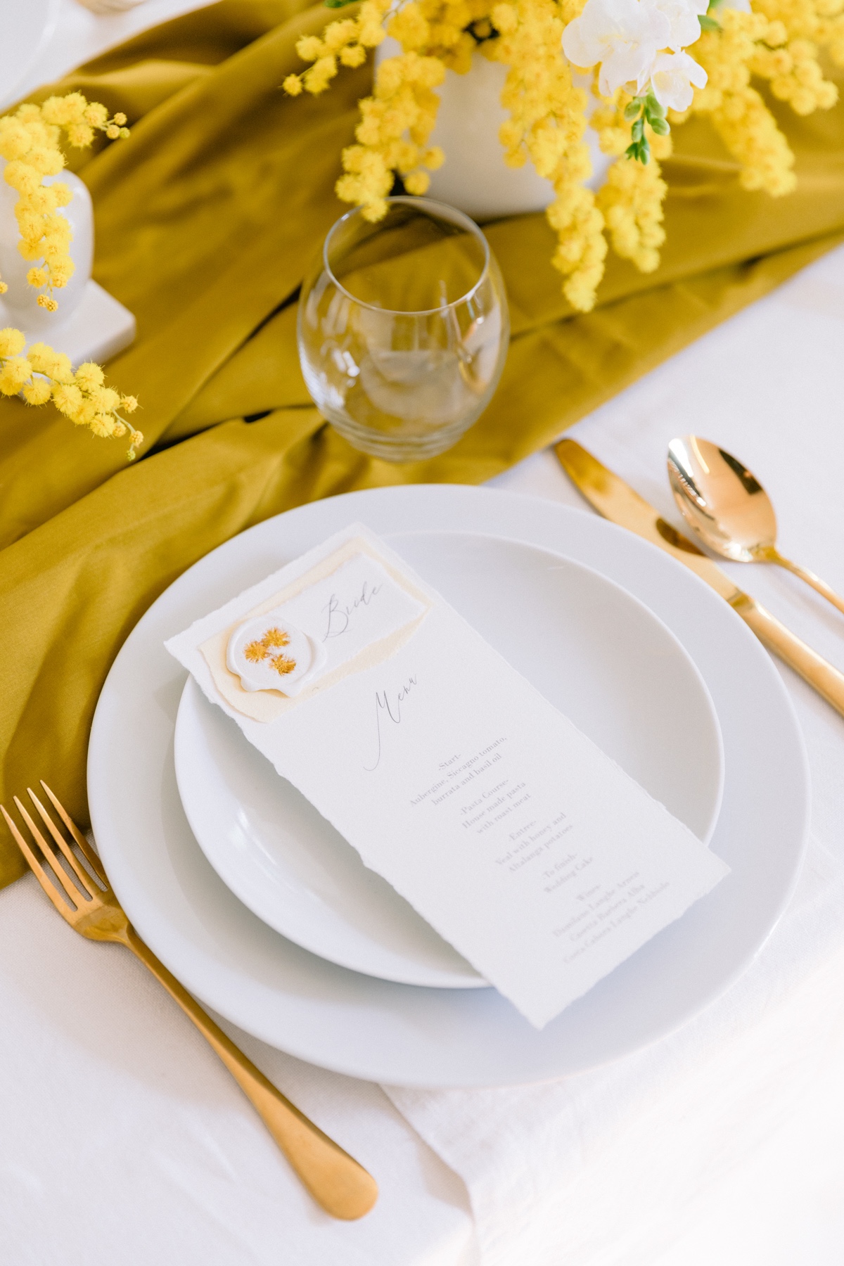 Every Day Is Women's Day In This Modern Yellow Wedding Inspiration Shoot