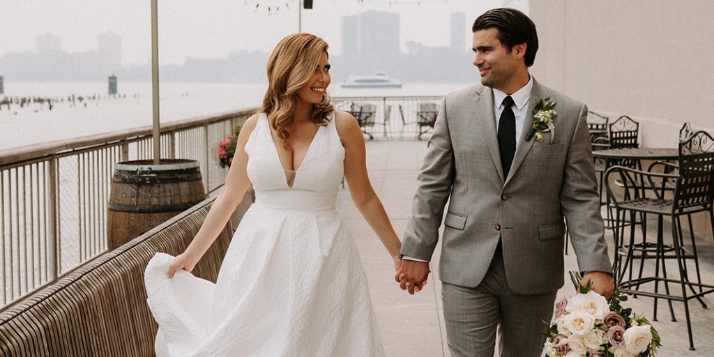 Sleek NYC Wedding Inspired By Iceland's Black Sand Beaches
