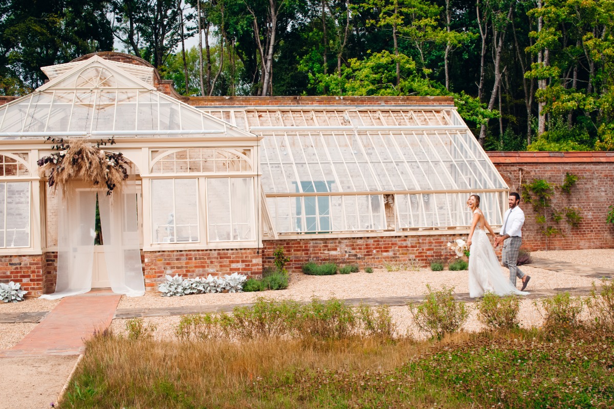 A French Countryside Wedding in a Victorian Glasshouse