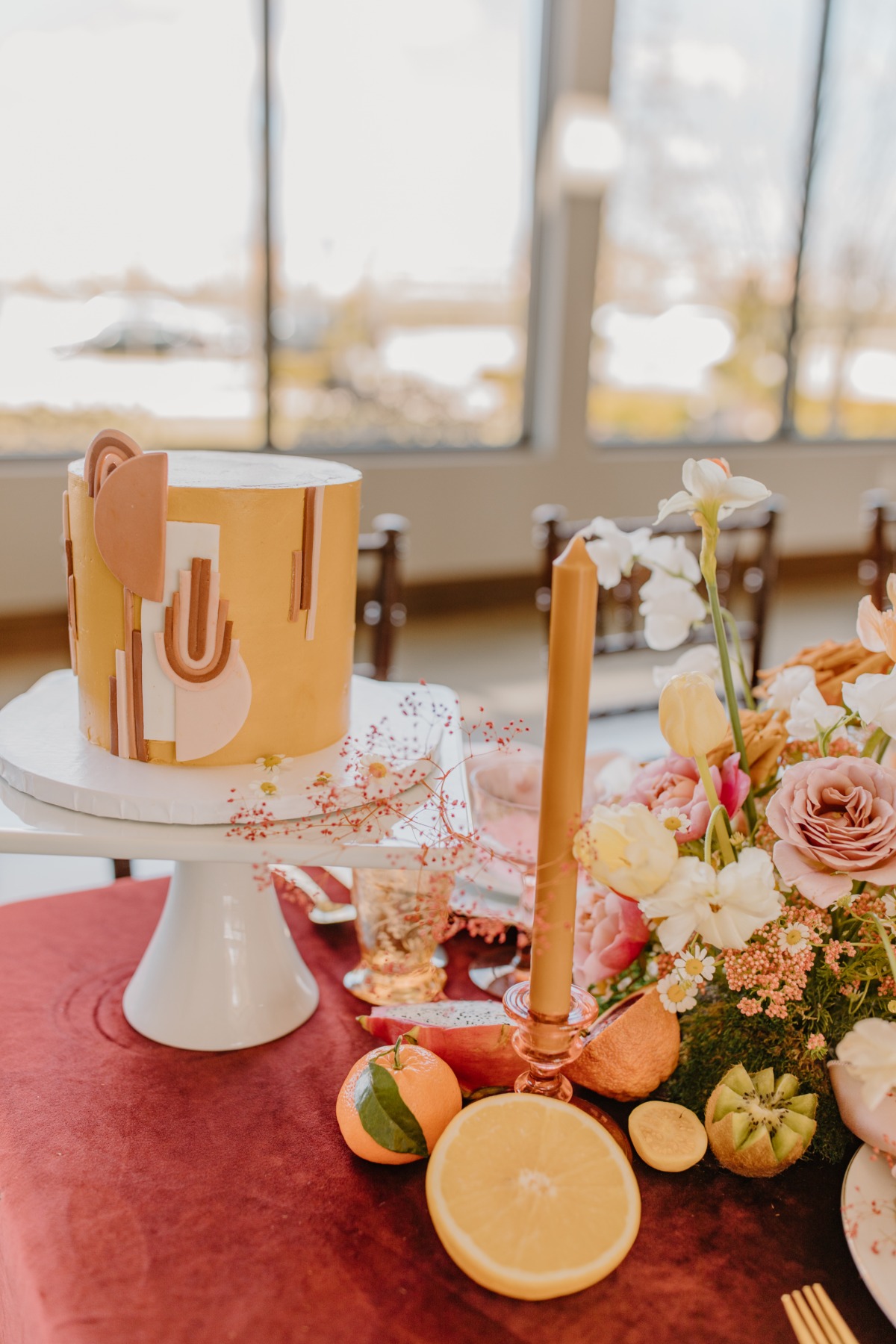 A Mouthwatering Citrus Wedding Inspiration Shoot In A Remodeled Mansion