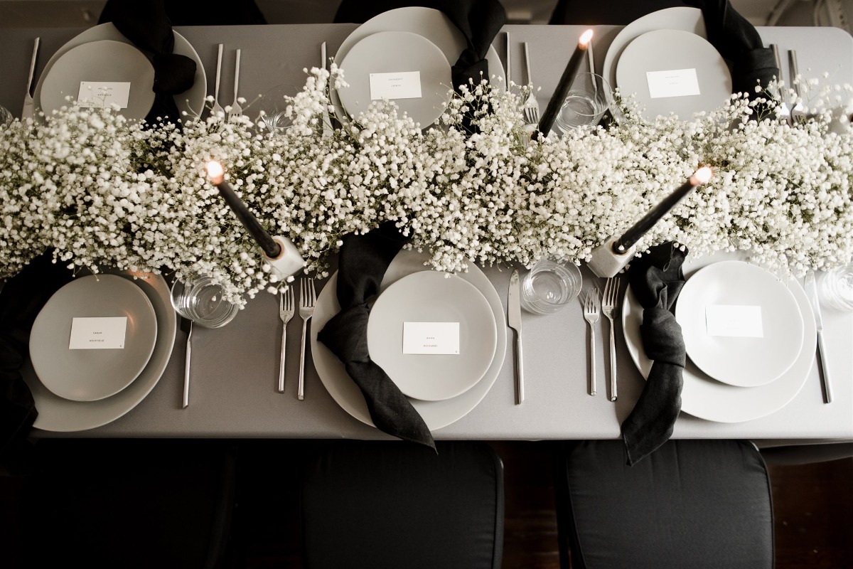 A Vampy Wedding Inspiration Shoot In Black and White