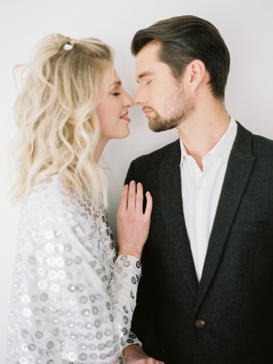 Rooftop Elopement With A Little Bit Of Sparkle