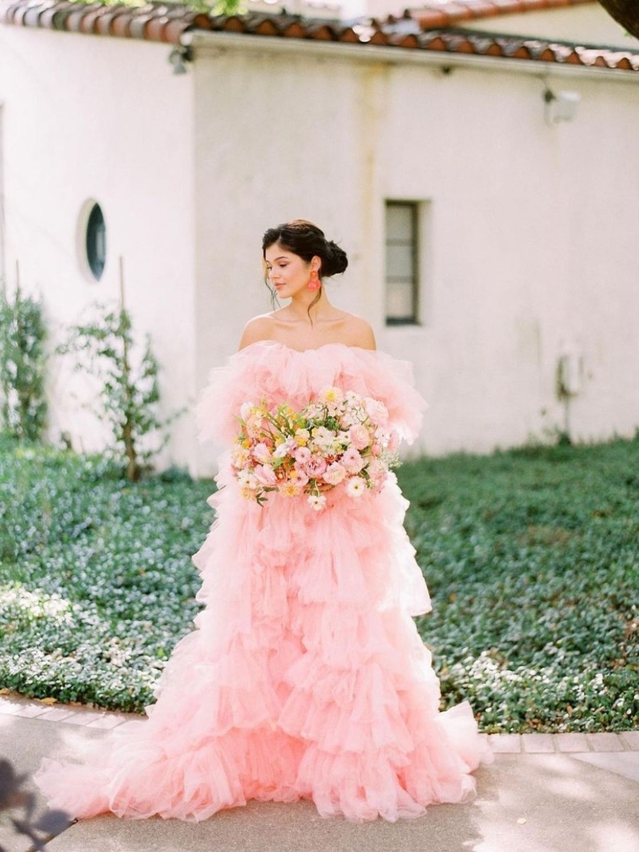 10 Millia London Colorful Tulle Wedding Gowns That Might Make You Rethink Your Wedding Look