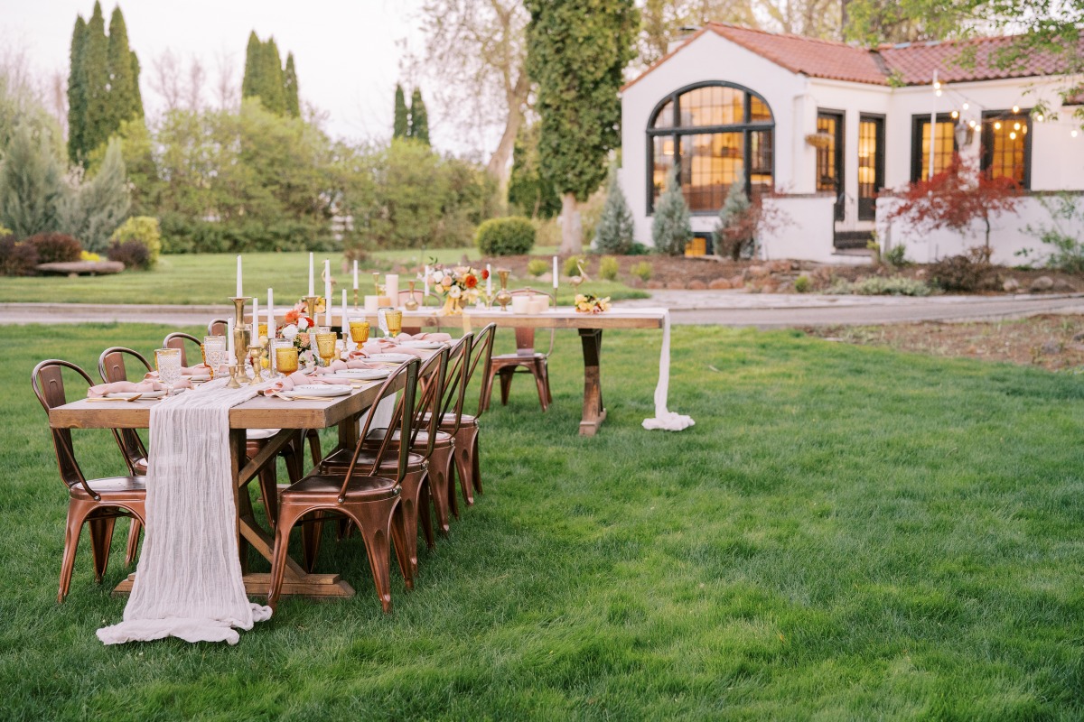 A Fall Rustic Vow Renewal With Mid Century Decor
