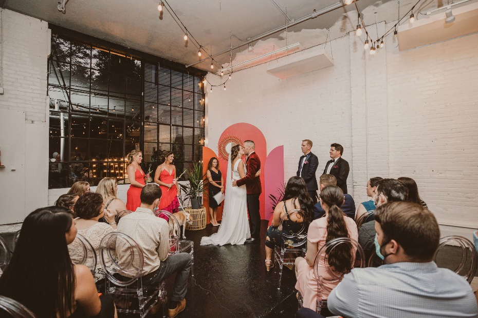 A Bold Boston Wedding In Shades Of Pink And Red