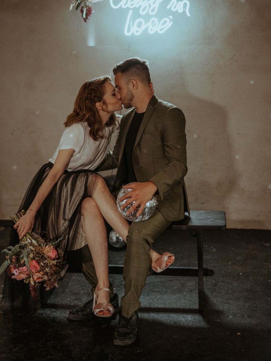 Disco Themed Pizza Party Elopement