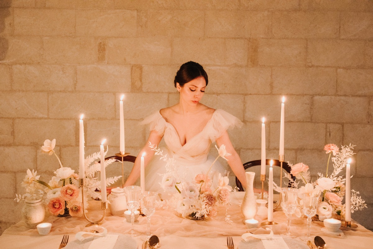 Ethereal Editorial In An Ancient Italian Abbey