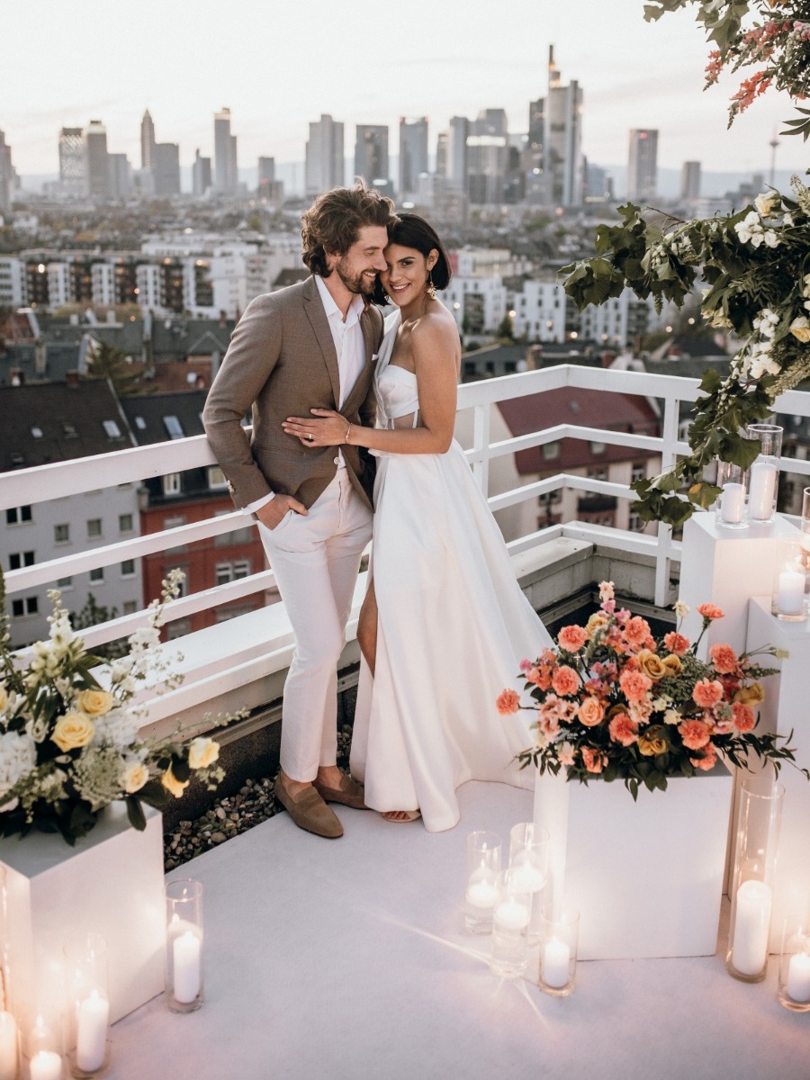 Whimsical Rooftop Wedding Inspiration