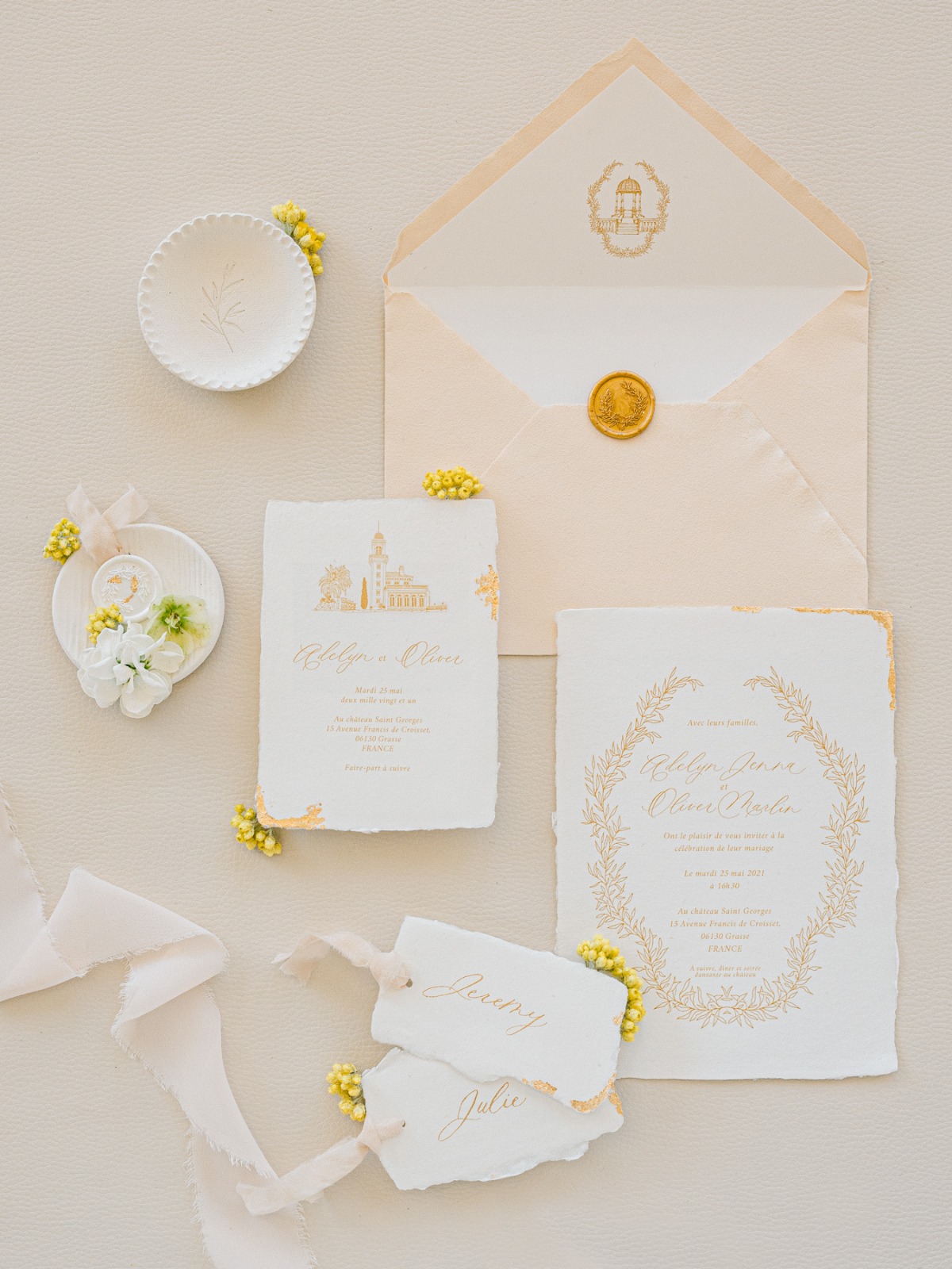 Gilded Wedding Inspiration On The French Riviera