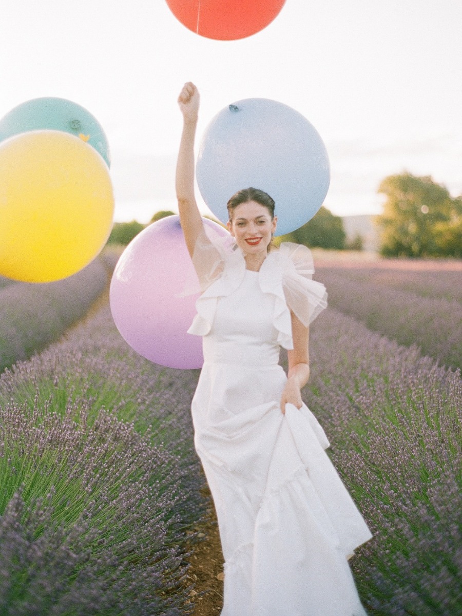 Colorful Wedding Inspiration Shoot In The Lavender Fields of Provence