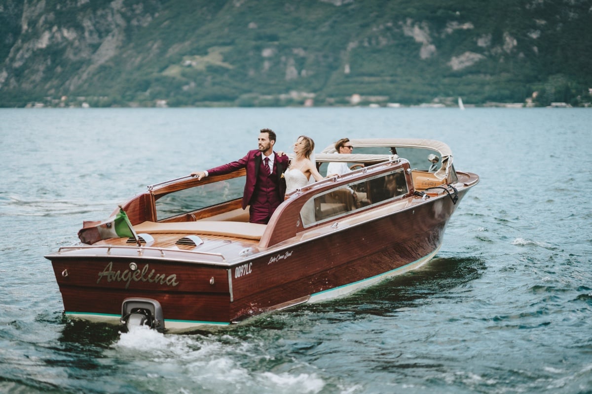 Colorful Wedding On Lake Como