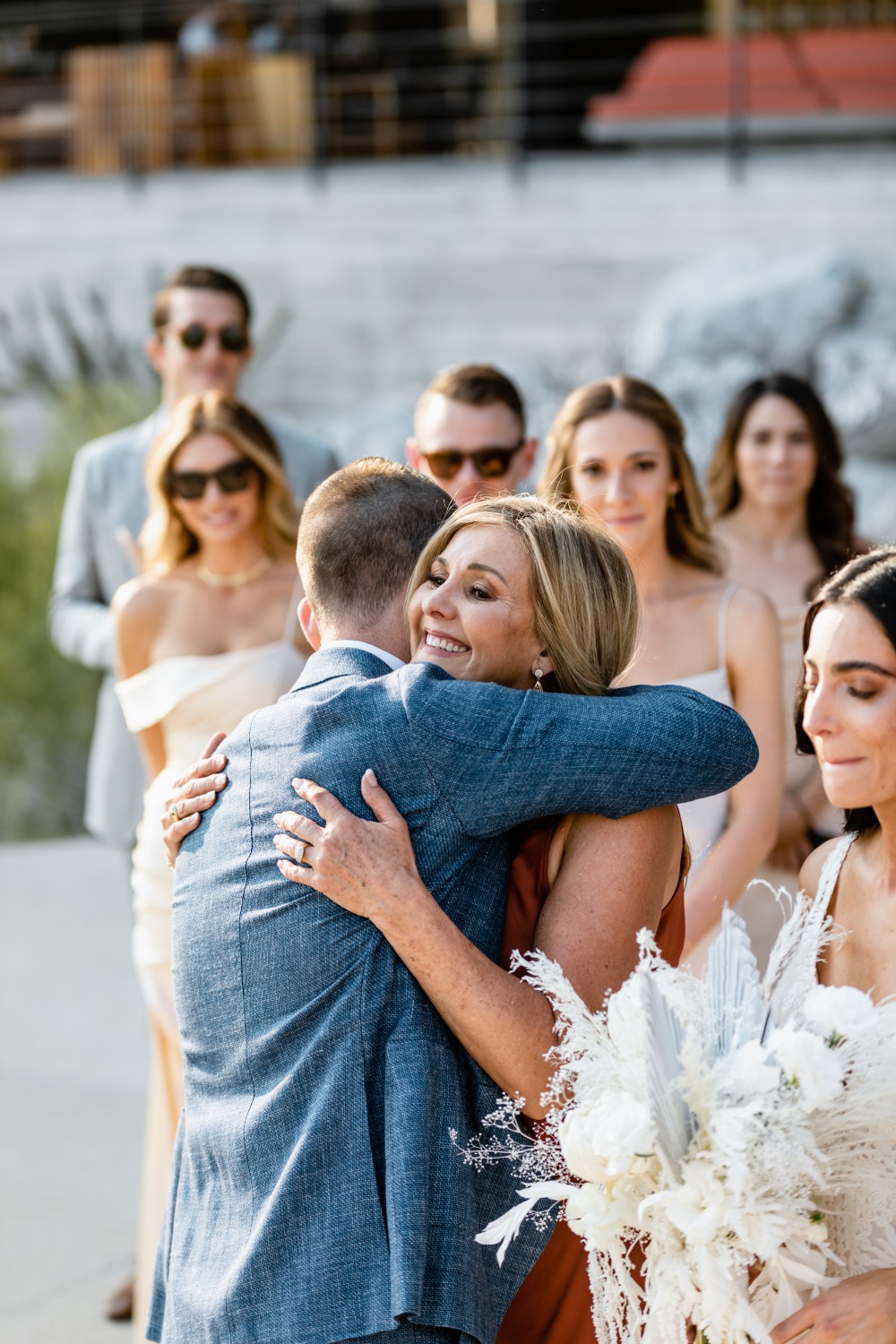 stylish-monochromatic-micro-beach-weddin