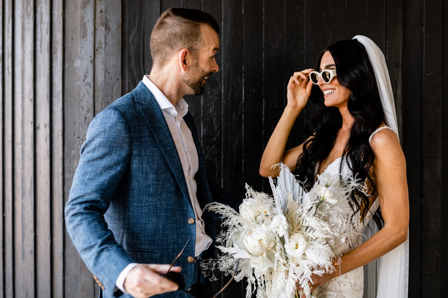 stylish-monochromatic-micro-beach-weddin