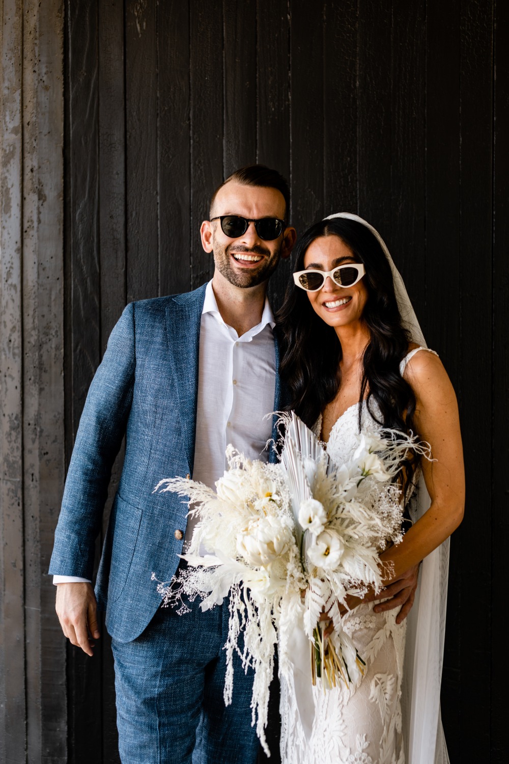 stylish-monochromatic-micro-beach-weddin
