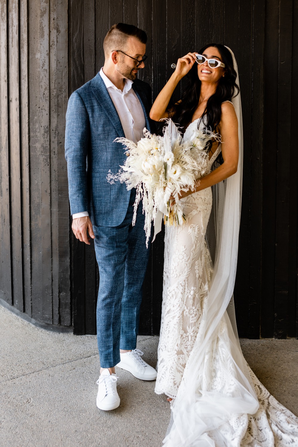 stylish-monochromatic-micro-beach-weddin