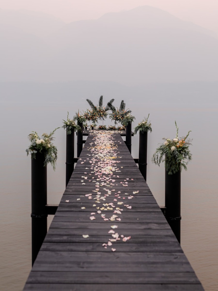 Foggy Elopement On The Water