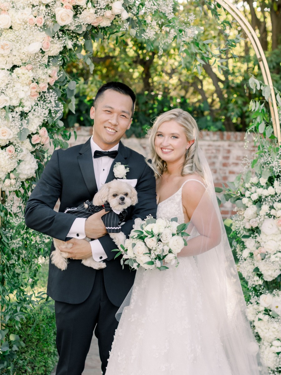 College Sweethearts Tie The Knot In An Intimate Backyard Ceremony