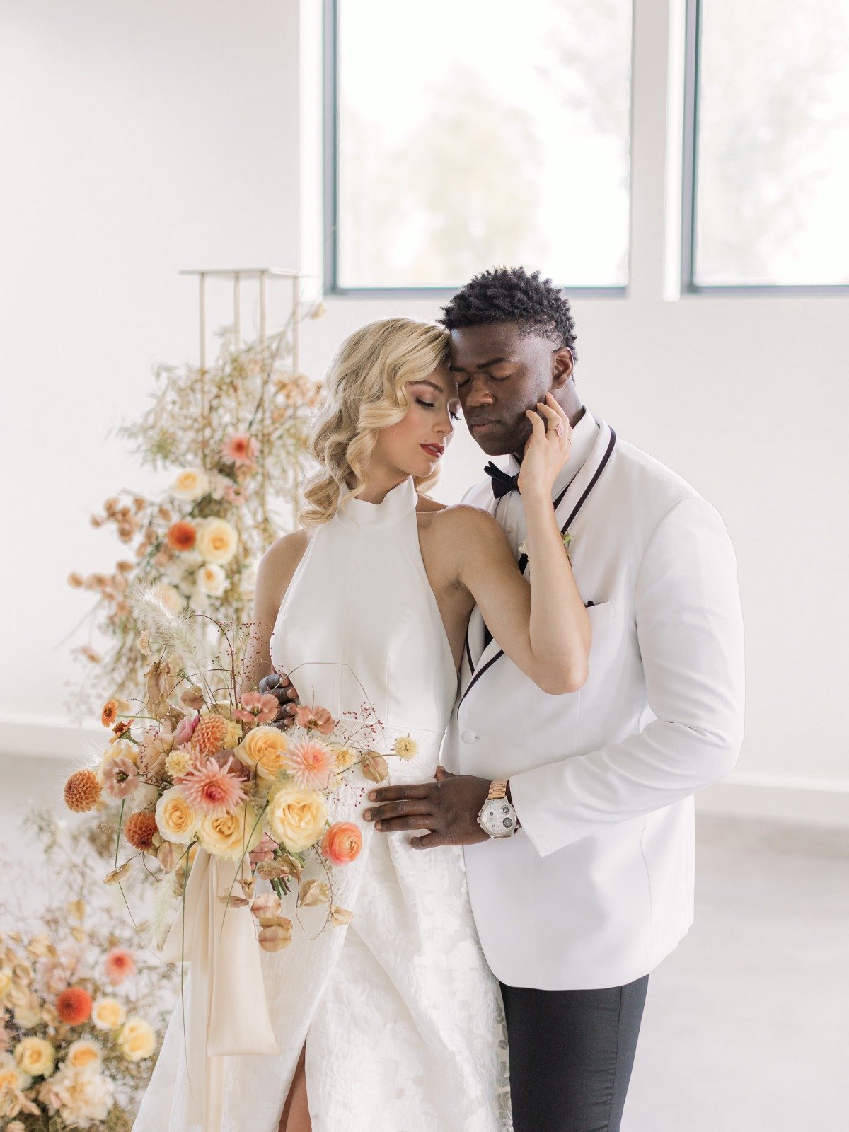 A warm, romantic, and refined fall wedding palette