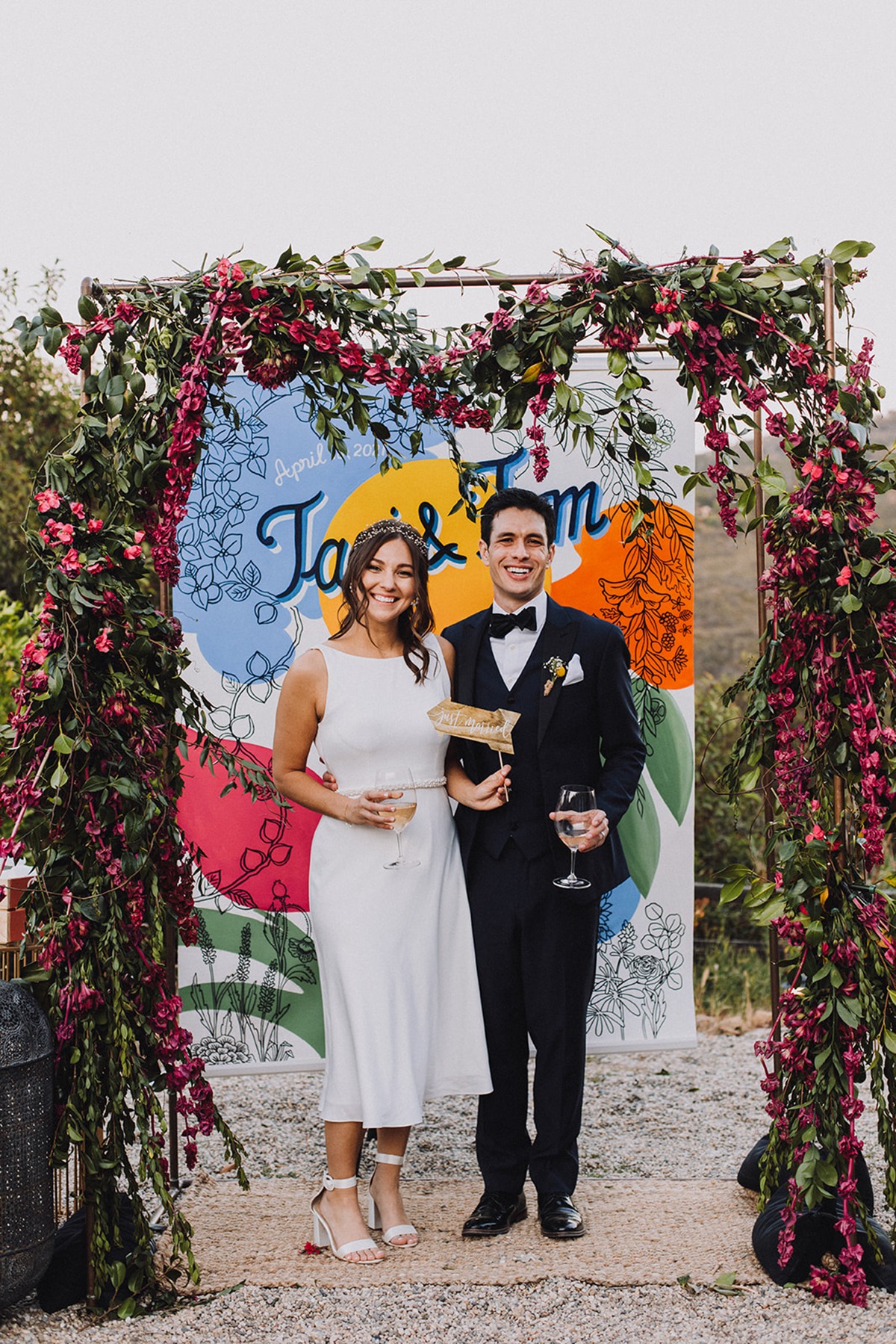 Intention-Filled Colorful Wedding In The Santa Monica Hills